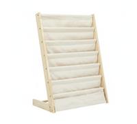 Libreria Bassa in Legno Mostra le Copertine Scaffale Porta Libri con Tasche