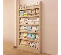 Libreria Bassa Piani 2-6 Libreria Da Parete Sospesa Design Libreria Verticale Stretta,50/60/70/80/90/100/120 Cm Larghezza,porta Libri Salvaspazio,con Design Di Antiribaltamento,per Libri, CD E Ornamen
