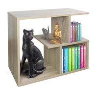 Libreria Bassa Scaffale 5 Ripiani in Legno Melaminico Tavolino Laterale Divano Design Moderno per Soggiorno Salotto Casa o Ufficio Tieni sempre in ordine i tuoi libri preferiti e i tuoi complementi d'