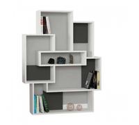 Libreria Bianca in Legno Salone e Ingresso Stile Moderno