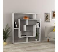 Libreria Bianca Labirinto Moderna Mobile in Legno 5 Ripiani