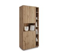 Libreria Componibile Romina (76,8 x 173,6 cm), Rovere Rustico