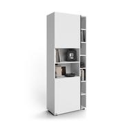 Libreria Componibile Romina (76,8 x 200 cm), Bianco Frassino