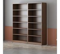 Libreria con pannello posteriore, libreria da terra con ripiani aperti, espositore versatile per angoli e uso multi-scena, design alto per libri e decorazioni