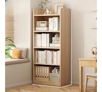 Libreria con ringhiera alta, contenitore da pavimento per libri e riviste, pannello posteriore completamente chiuso, vetrina angolare per un'organizzazione sicura ed elegante