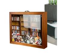 Libreria Contro - Paura, Miniatura | Libreria, Scuotere la biblioteca per sbarazzarsi di ansia, Armadio in legno fatto a mano per alleviare lo stress, libreria in miniatura