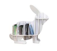 Libreria creativa for bambini, libreria in legno a forma di animale, decorazione for la cameretta dei bambini o portariviste for soggiorno, studio, camera da letto(Color2,L)
