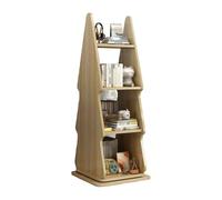 Libreria creativa, libreria da terra girevole a 360°, scaffale aperto for bambini con spazio di archiviazione a strati, salvaspazio, adatta for soggiorno, camera da letto e studio(Color3)