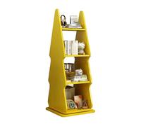 Libreria creativa, libreria da terra girevole a 360°, scaffale aperto for bambini con spazio di archiviazione a strati, salvaspazio, adatta for soggiorno, camera da letto e studio(Color2)