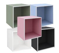 Libreria cubo colorata Componibile 35x35 cm Mensola sovrapponibile vari modelli