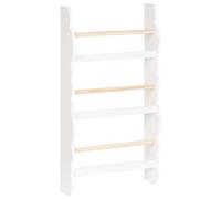 Libreria da parete in legno di pino MDF a 3 livelli per bambini Bianco Rigolet