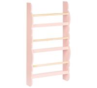 Libreria da parete in legno di pino MDF a 3 livelli per bambini Rosa pastello Ri