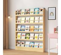 Libreria da parete per bambini - 3/4/5/6 ripiani salvaspazio libreria antidumping per giocattoli e CD, ideale per la camera dei bambini e il soggiorno soluzioni di archiviazione