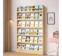 Libreria da parete per bambini, da 3 a 6 ripiani, salvaspazio, anti-dumping, per giocattoli, CD/libri, perfetta per decorare la camera dei bambini, la casa e il soggiorno