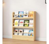 Libreria da parete per bambini, libreria salvaspazio a 3/4/5/6 ripiani, per giocattoli e libri, soluzione di archiviazione perfetta per la camera dei bambini e il soggiorno