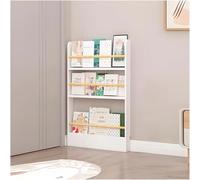 Libreria da parete per bambini, scaffale per giocattoli per bambini, 50 x 10 x 89 cm, espositore per libri per bambini e adulti, organizer salvaspazio da parete, elegante decorazione per la casa