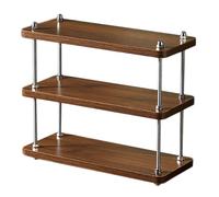 Libreria da scrivania, 3 ripiani regolabili in altezza, organizer per cosmetici, bottiglie d'acqua, caffettiere e libri, elegante conforme a casa e ufficio (30 x 15 x 30 cm)