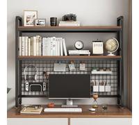 Libreria da scrivania a 2/3 ripiani, organizer salvaspazio per dormitorio, ufficio e uso domestico