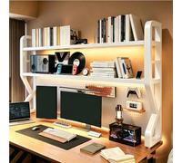 Libreria Da Scrivania A 2 Livelli, Scaffale Di Organizzazione E Stoccaggio Con Pannello Forato A K, Organizer Da Piano Di Lavoro Per Action Figure(46.06 * 9.84 * 39.37in)