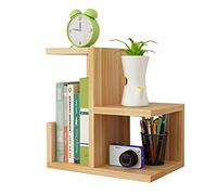 Libreria da scrivania autoportante in legno, mini organizer versatile da scrivania per casa e ufficio, perfetta per libri e foto