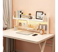 Libreria da Scrivania con Morsetto e Pannello Perforato,Scaffale da Tavolo | Mensola Scrivania con 25 Accessori,Organizer Scrivania Salvaspazio in Metallo per Casa e Ufficio(Small 2-Tier L100cm/39.4in)