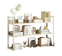 Libreria da Scrivania Da Appoggio Salvaspazio Scaffale da Scrivania，scaffale da Scrivania, Libreria da Scrivania Organizer, Organizzatore Indipendente per Scrivania(White,115cm*24cm*60cm)