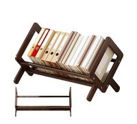 Libreria da scrivania in legno - Mensola organizer da tavolo, libreria compatta per la casa, unità portaoggetti multiuso da scrivania, elegante soluzione per riporre libri, riviste, documenti