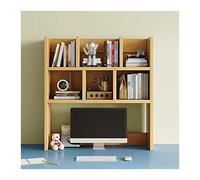 Libreria da scrivania, in legno, per piano di lavoro, libreria, per ufficio, scrivania, organizer da scrivania, organizer per letteratura, foto, libreria marrone chiaro (L70 x P 20 x A 70 cm)