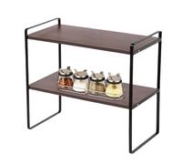 Libreria da scrivania - resistente | Scaffale organizer da scrivania a 2 ripiani, per camera da, cucina, dispensa, ufficio, dormitorio, decorazione da collezione statuette fioriera