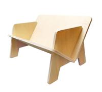Libreria da scrivania, scaffale da scrivania, in legno, design inclinato, creativo ed elegante, salvaspazio, organizer per la casa, da tavolo, 40 x 26 x 24 cm