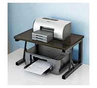 Libreria da scrivania, scaffale per libri, piccolo scaffale per ufficio, supporto per stampante, a doppio strato, multifunzione, salvaspazio, 48 x 30 x 27 cm (lunghezza x profondità x altezza) per