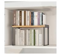 Libreria da scrivania, scaffale verticale a più livelli per esposizione organizzata, design rialzato di 27 cm, facile installazione, organizer con piedi per libri e decorazioni