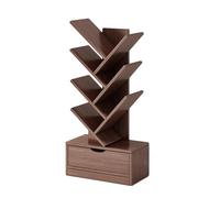 Libreria Da Terra, Libreria A Forma Di Albero, Design Aperto, Spazio Di Archiviazione Chiuso, Può Essere Utilizzata In Studio, Soggiorno E Camera Da Letto(Color2,8-layer)