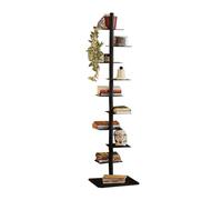 Libreria Da Terra, Scaffale Angolare, Semplice Contenitore Girevole, Arte Del Ferro A 9 Strati, Adatta For Ufficio, Studio E Ingresso(Color2)