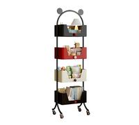 Libreria Da Terra, Scaffale Con Colori A Contrasto, Rotazione A 360°, Libreria For Bambini, Adatta For Camera Da Letto E Sala Giochi(4-layer style 2)