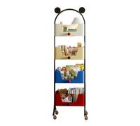 Libreria Da Terra, Scaffale Con Colori A Contrasto, Rotazione A 360°, Libreria For Bambini, Adatta For Camera Da Letto E Sala Giochi(4-layer style 3)