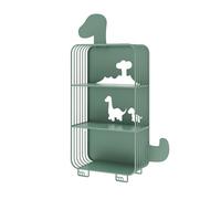 Libreria Da Terra, Scaffale Portaoggetti In Ferro Battuto, Semplice E Carina, Forma Cava, Adatta For La Cameretta Dei Bambini E La Camera Da Letto(Color3,3-layer)