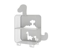 Libreria Da Terra, Scaffale Portaoggetti In Ferro Battuto, Semplice E Carina, Forma Cava, Adatta For La Cameretta Dei Bambini E La Camera Da Letto(Color1,2-layer)