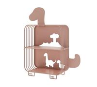 Libreria Da Terra, Scaffale Portaoggetti In Ferro Battuto, Semplice E Carina, Forma Cava, Adatta For La Cameretta Dei Bambini E La Camera Da Letto(Color2,2-layer)