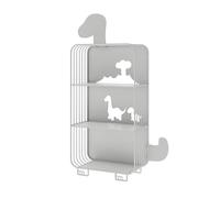 Libreria Da Terra, Scaffale Portaoggetti In Ferro Battuto, Semplice E Carina, Forma Cava, Adatta For La Cameretta Dei Bambini E La Camera Da Letto(Color1,3-layer)