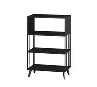 Libreria Da Terra, Semplice Scaffale Portaoggetti, Semplice Arte Del Ferro, Aperta Da Terra, Adatta For Soggiorno, Cucina E Ingresso(4-layer 80cm long)