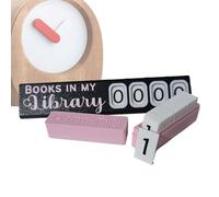 Libreria decorativa decorativa da bancone, per contare libri nella mia biblioteca, ornamento per appartamento, casa, scuola, studio, soggiorno, biblioteca, dormitorio, donne e uomini