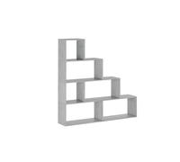 Libreria Design Zig Zag Scaffale Mensola Moderna 6 Vani A Giorni E Ripiani Mobile per Libri per Soggiorno Salotto Camera Studio 143 x 144.9 x 27.9 Cm Grigio Cemento