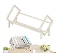 Libreria desktop - libreria da tavolo in acciaio al carbonio inclinabile | 15.7in min Scaffale Organizzatore per scrivania, casa, ufficio o cucina | Rack di archiviazione multifunzionale per libri, l