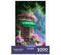 Libreria di fiori Puzzle 1000 Pezzi 38x26cm/1000pcs Gioco Educativo E Rilassante Creativo E Decorativo Regalo Per Adulti E Adolescenti
