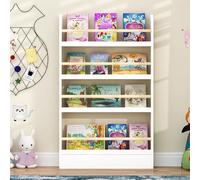 Libreria Dietro Porta,Libreria Montessoriana per Bambini da Parete,Scaffale 10 cm Profondità,Scaffale con Scomparti e Ripiani Aperti,Organizzatore,for Camera da Letto,Bambini,Soggiorno Studio