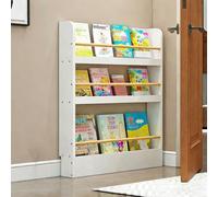 Libreria Dietro Porta,Libreria Montessoriana per Bambini da Parete,Scaffale 10 cm Profondità,Scaffale con Scomparti e Ripiani Aperti,Organizzatore,for Camera da Letto,Bambini,Soggiorno Studio