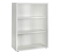 Composad | Libreria Bassa della Linea DISEGNO Con 2 Ripiani Regolabili, Libreria Scaffale Moderna, (LxAxP) 81,60x111,90x35,70 cm Bianco Laccato, Studio, Soggiorno, Ufficio, Made in Italy