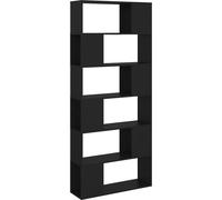 VIDAXL - Libreria /Divisorio Nero 80x24x186 cm in Truciolato