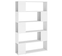 Libreria/Divisorio Bianco 100x24x155 cm in Legno Multistrato